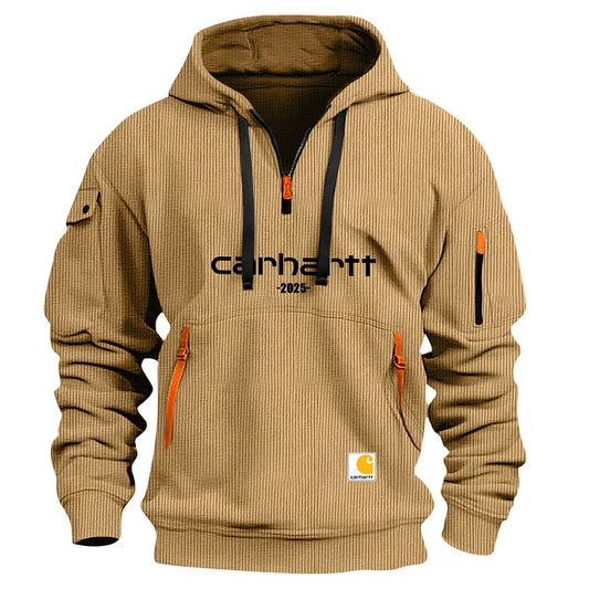 2025 Men's Zipper And Multi Pocket Sport Corduroy Sweatshirt